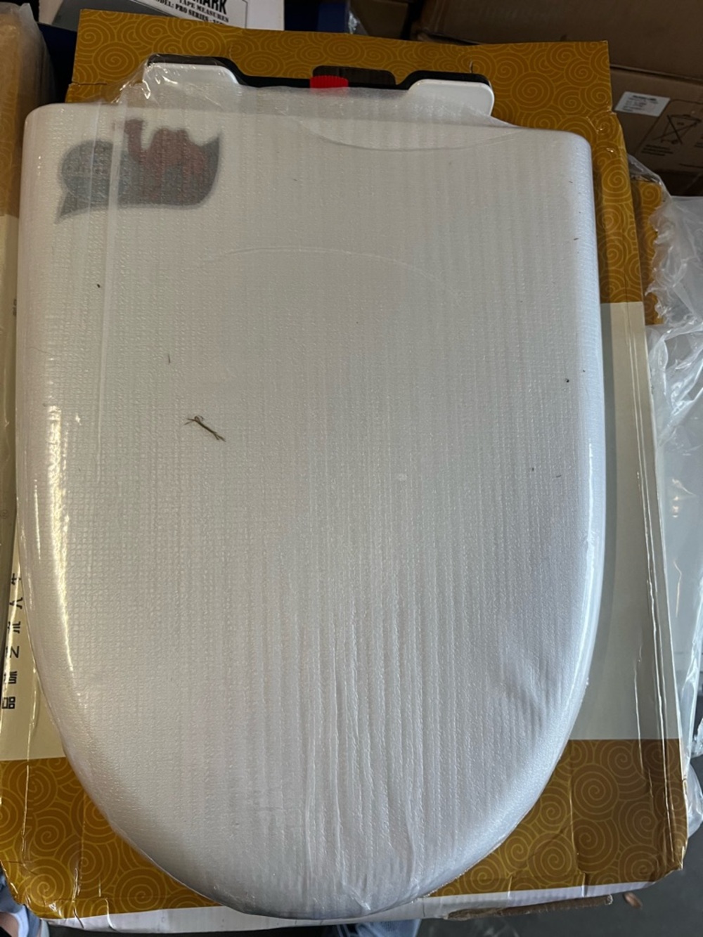 White Toilet Seat Cover - Comfortable Cushion Top